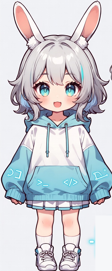藍兎どりる 全身立ち絵